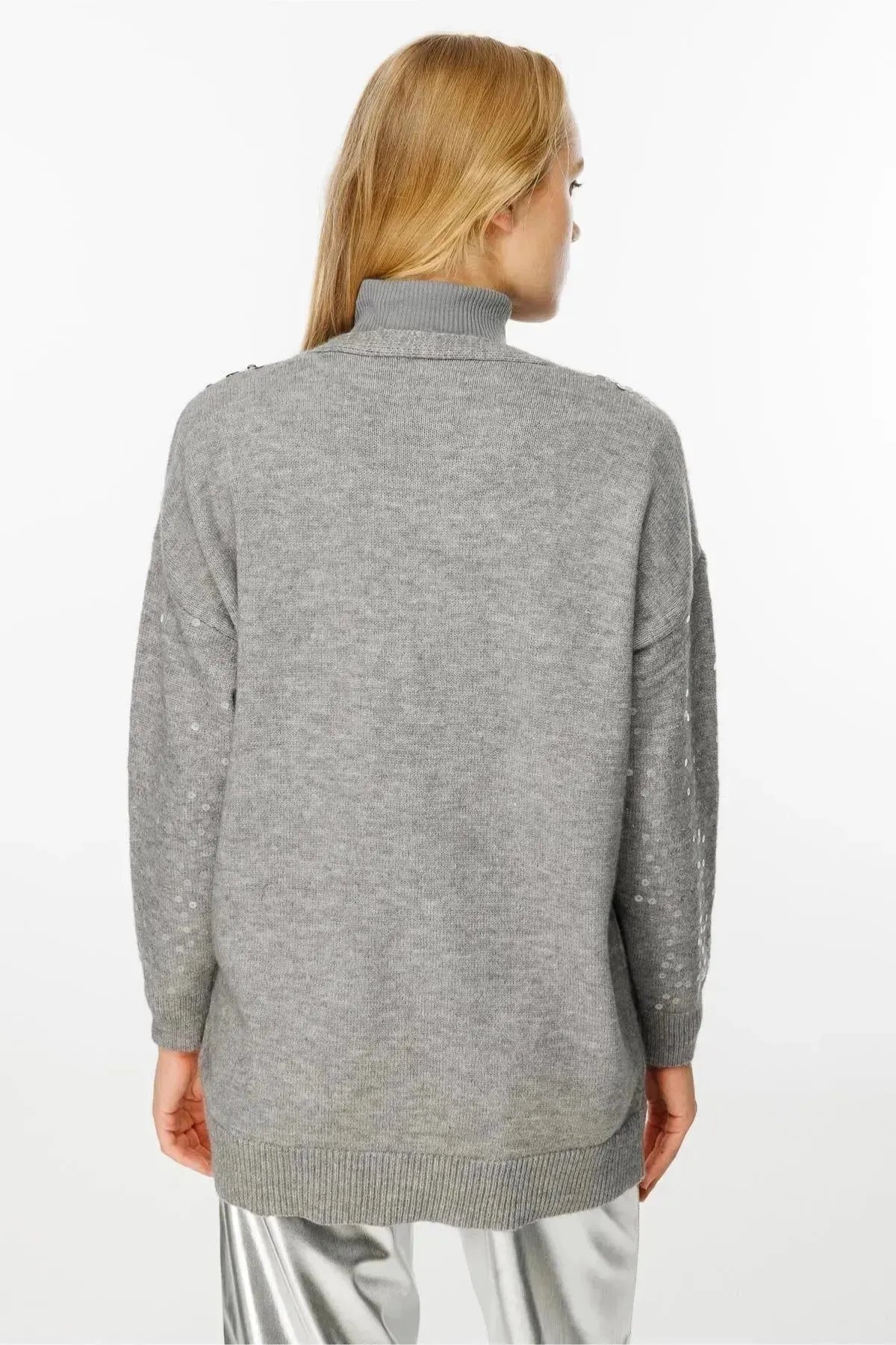 Sequined Knitted Cardigan