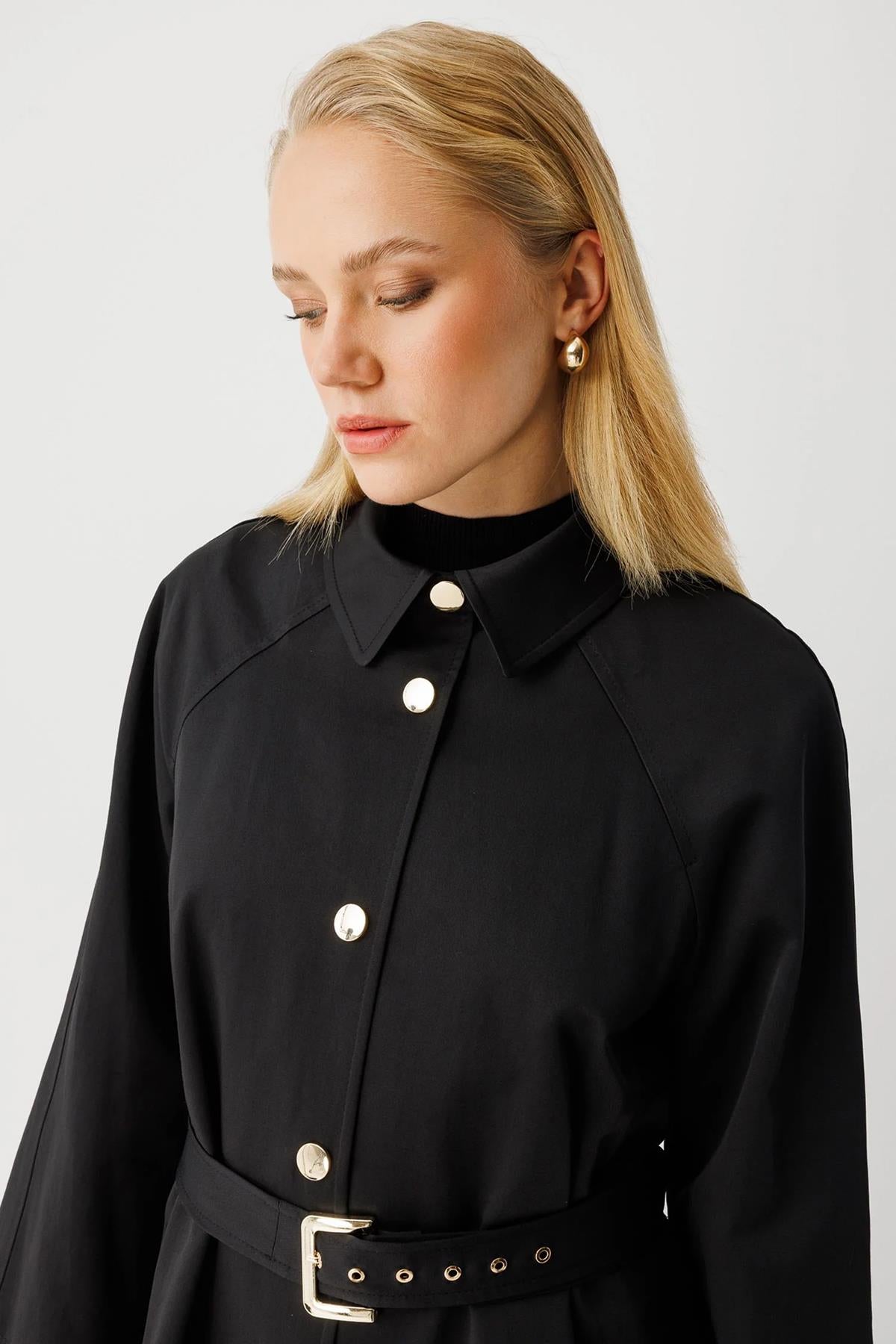 Coat with Belt Detail