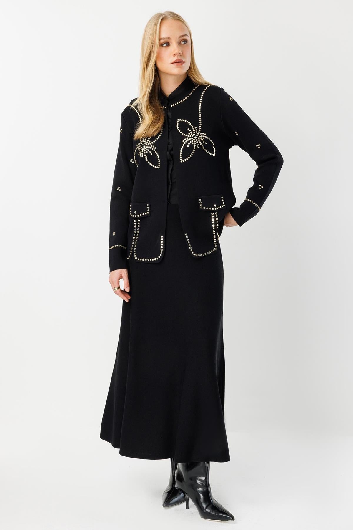 Metal İşleme Detaylı Triko Takım