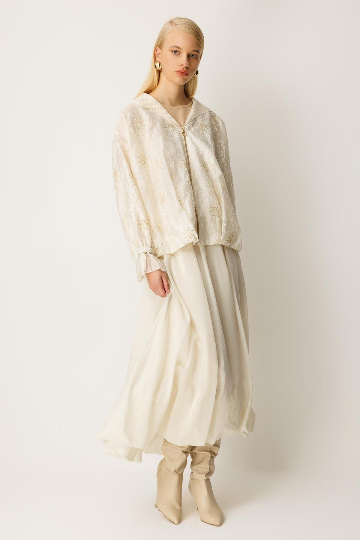 Hooded Zippered Short Tunic