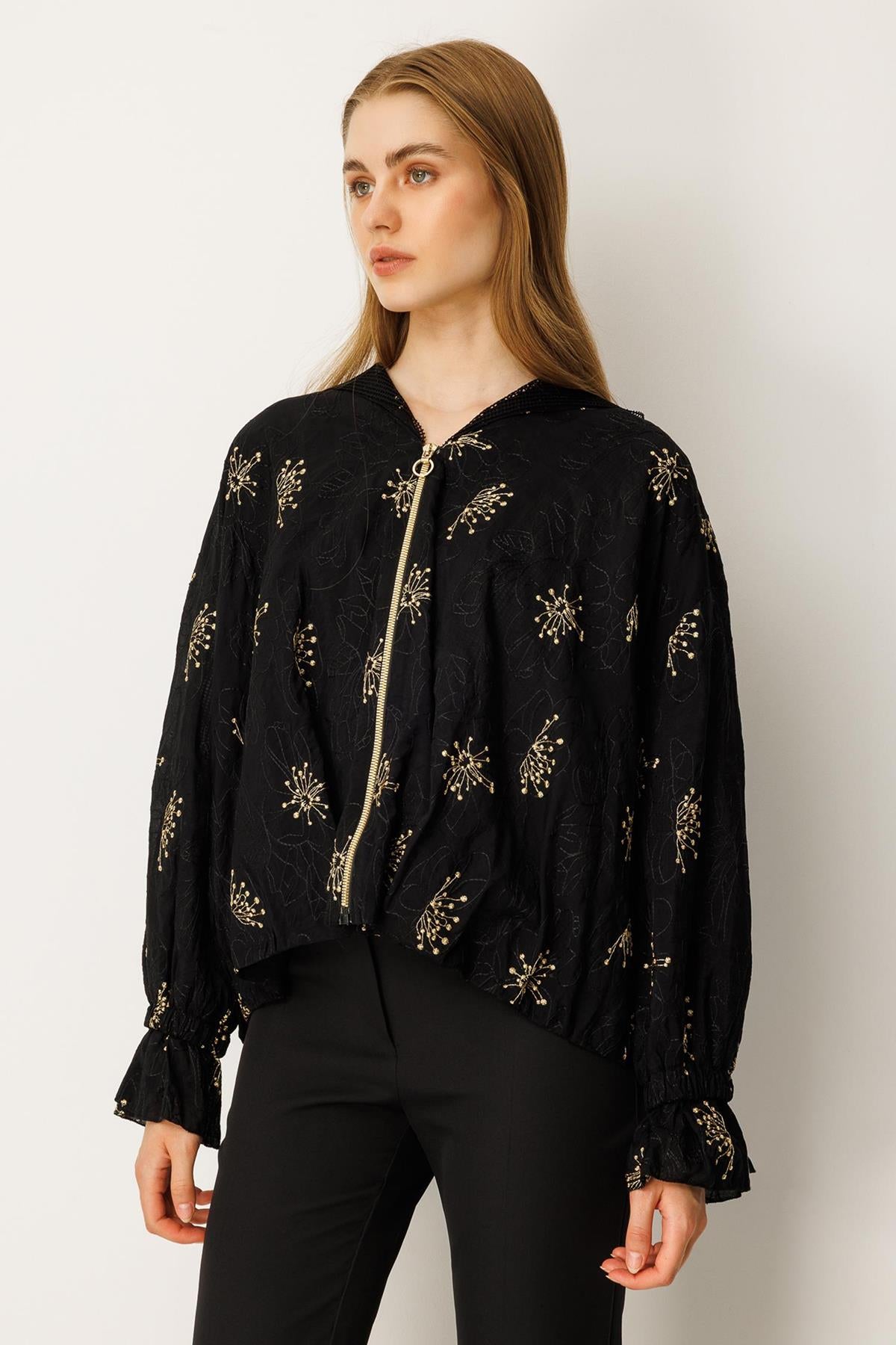 Hooded Zippered Short Tunic