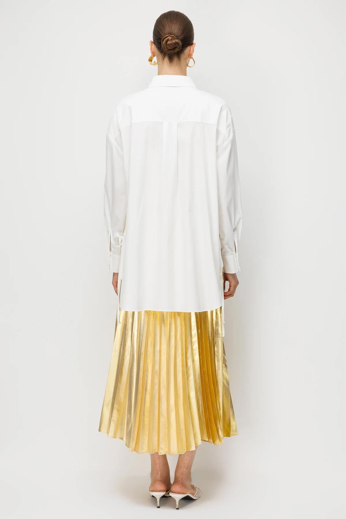 Tunic with Side Tie Detail and Embroidery