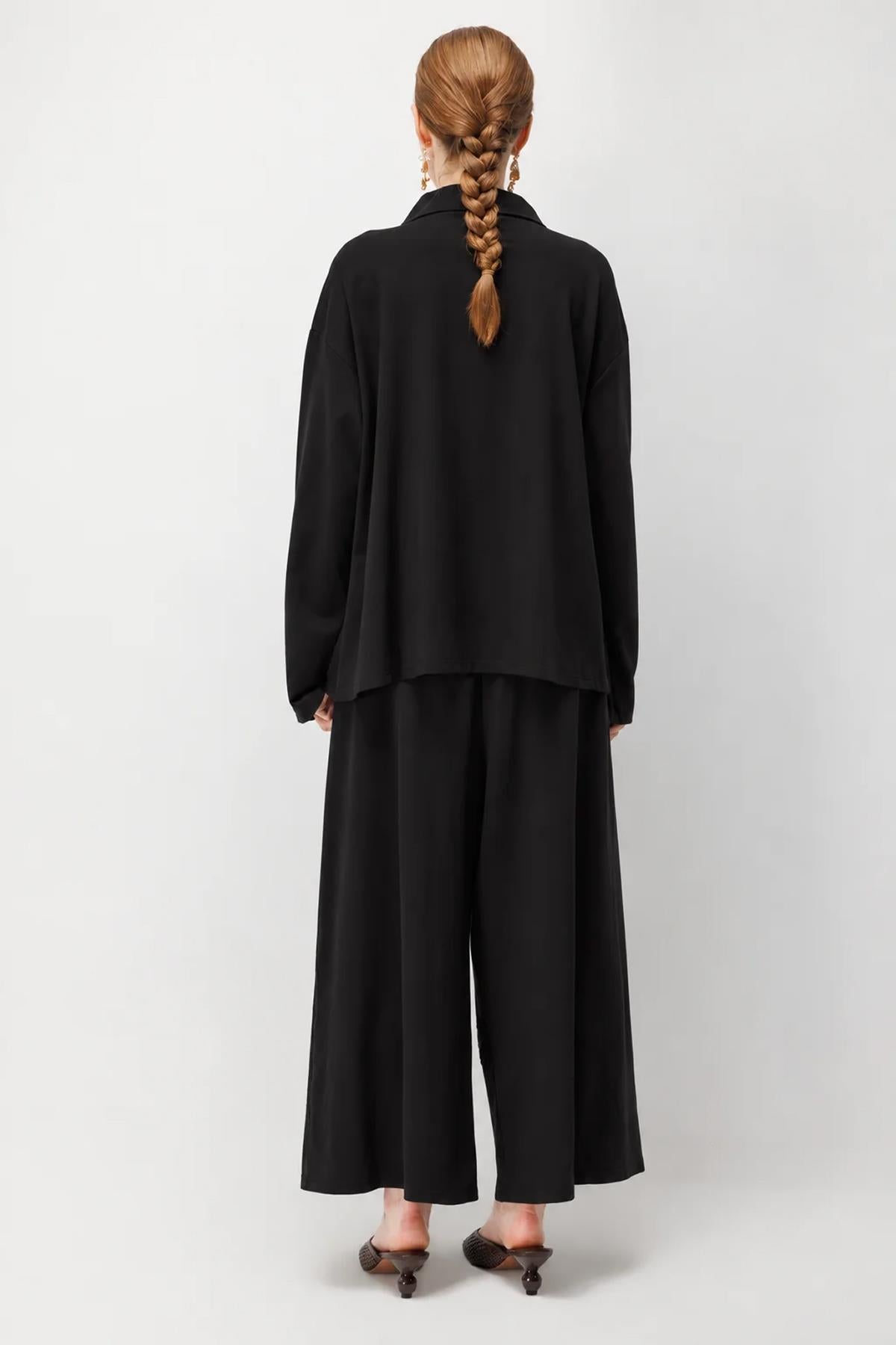 Floral Nakış Detaylı Oversize Takım