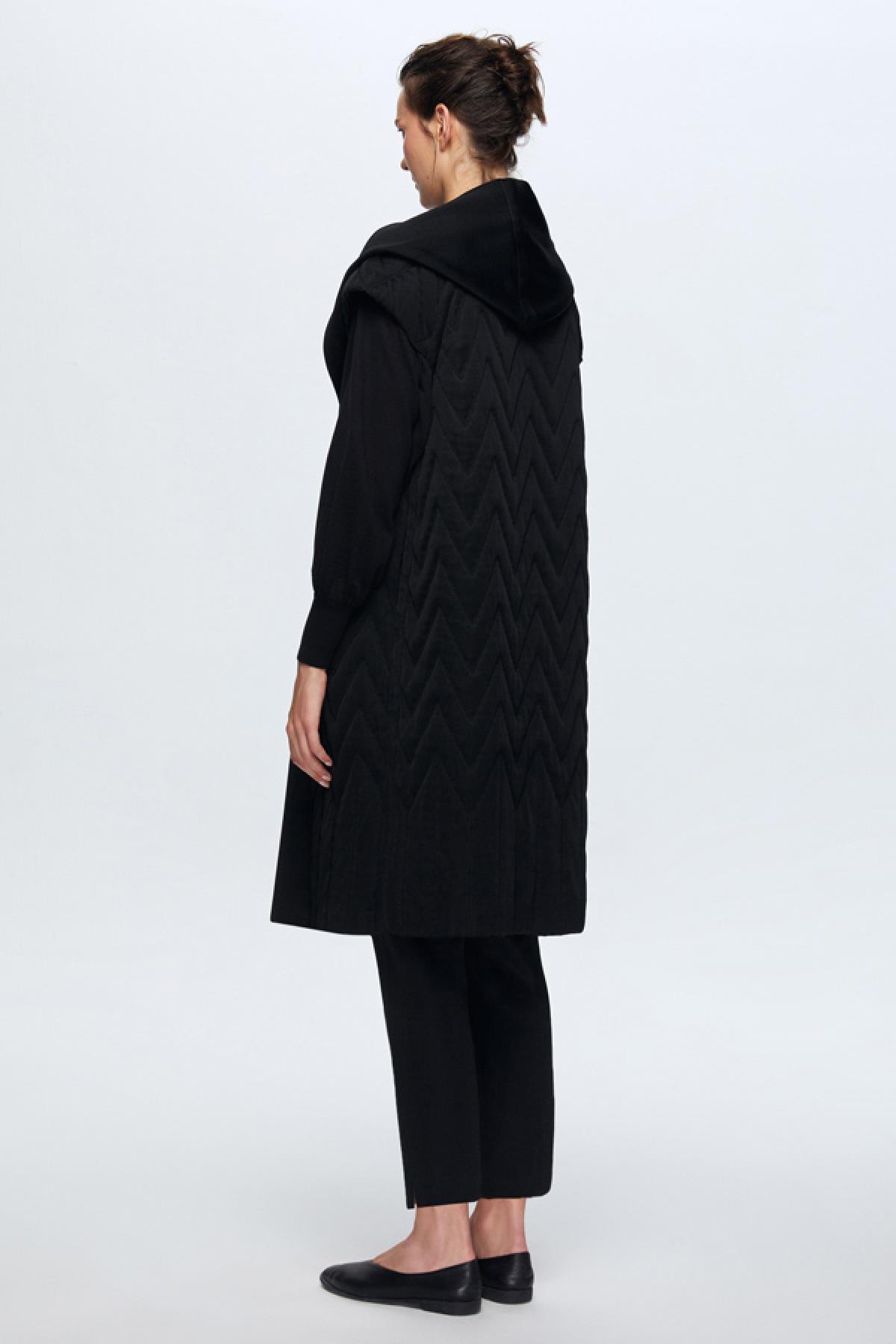 Miss Dalida Kapitone Kapüşonlu Kadın Yelek - Eser Giyim