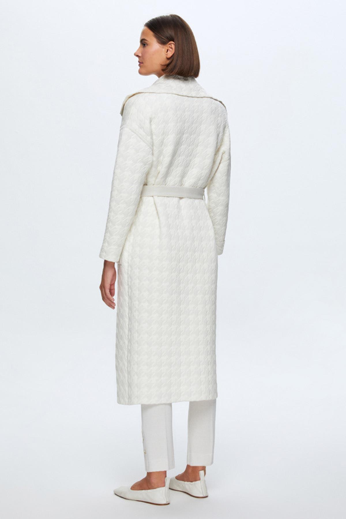 Miss Dalida Kaz Ayağı Desenli Kapitone Kadın Hırka - Eser Giyim