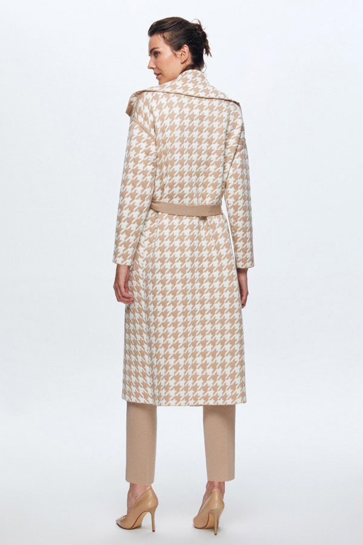 Miss Dalida Kaz Ayağı Desenli Kapitone Kadın Hırka - Eser Giyim