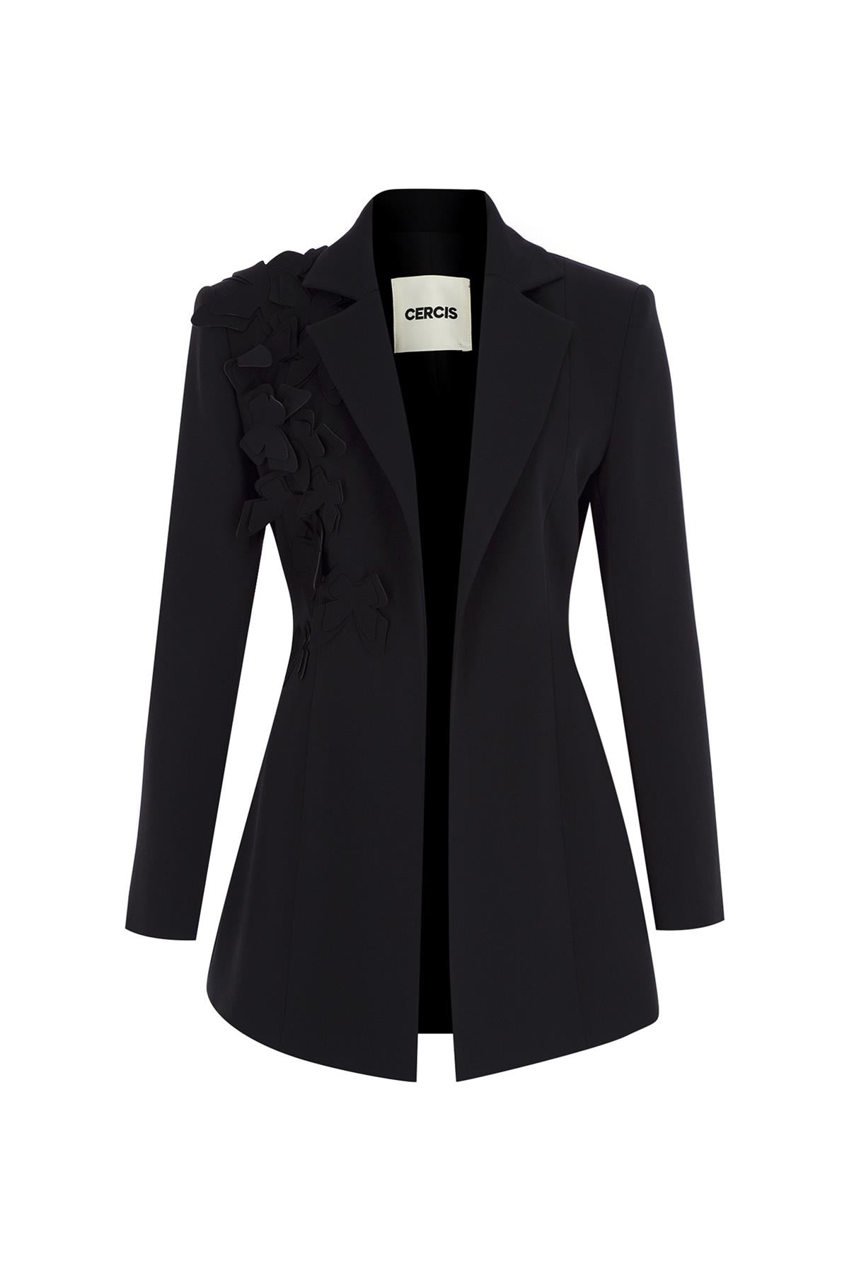 Butterfly Patterned Blazer Jacket