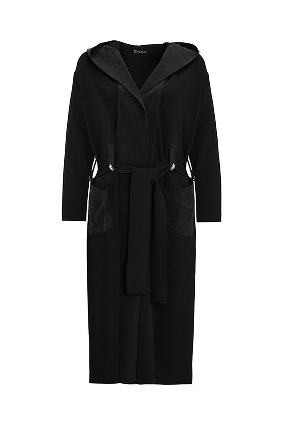 Belt Loop Plain Color Cardigan