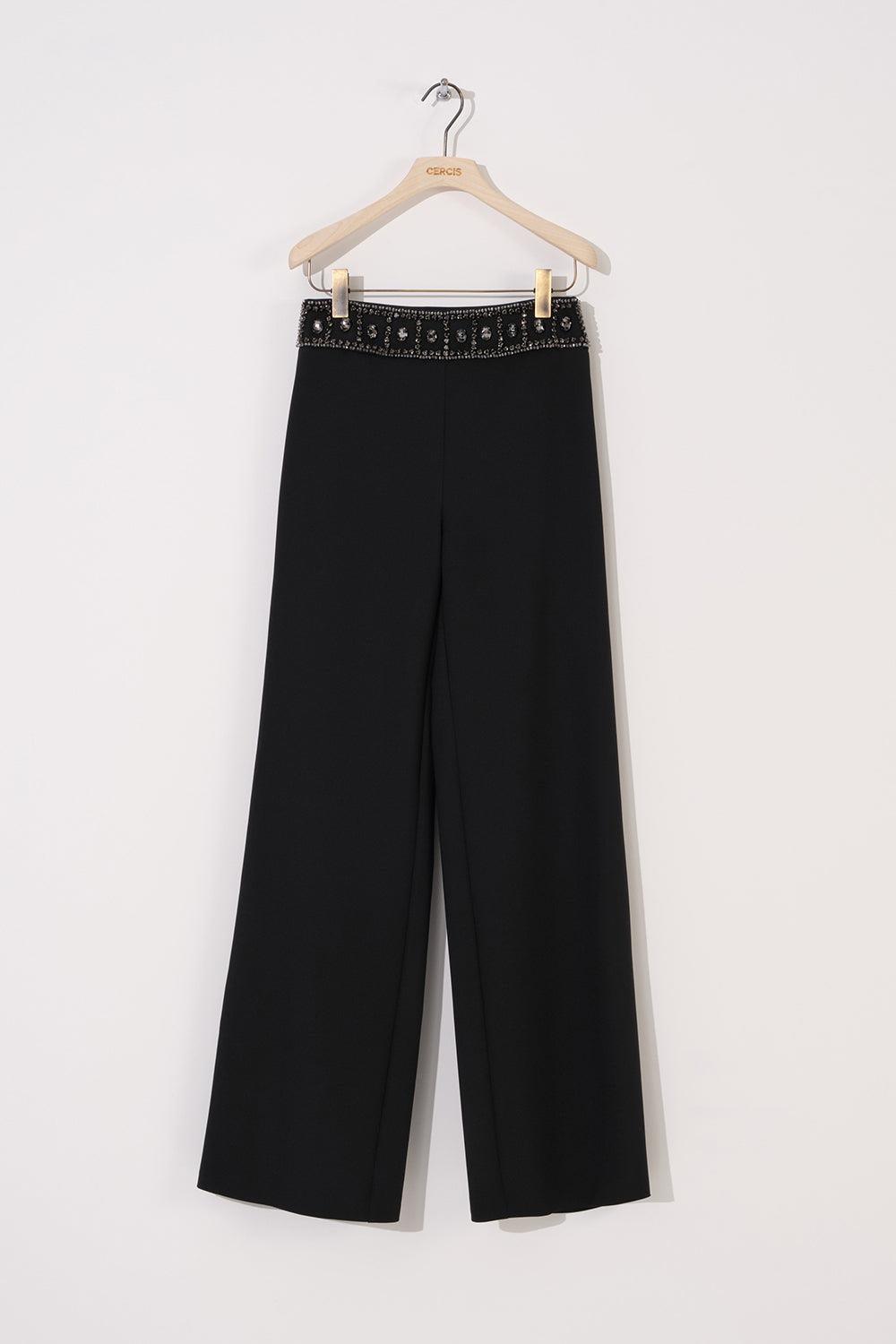 Kemeri Taş İşlemeli Kadın Pantolon - Eser Giyim