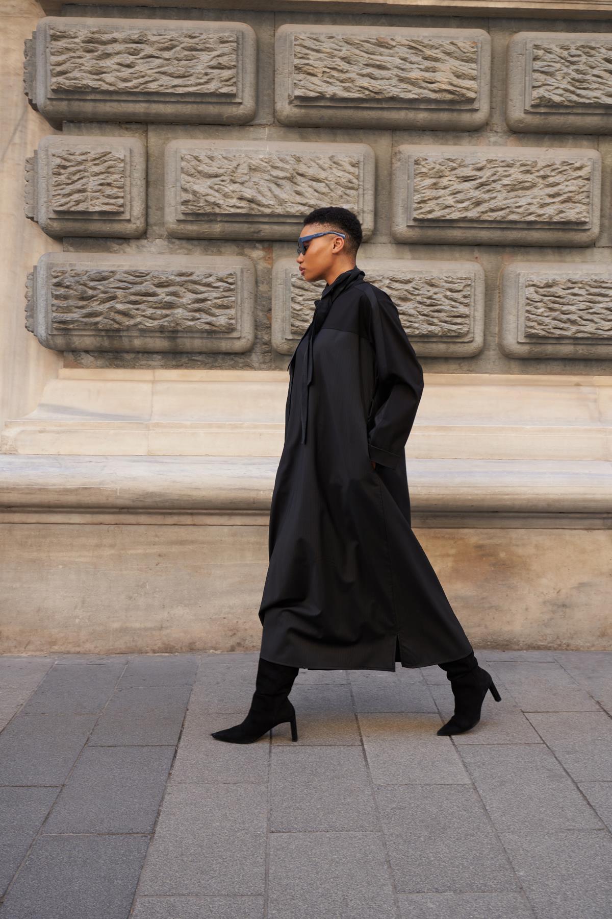 Kemerli Elbise - Eser Giyim