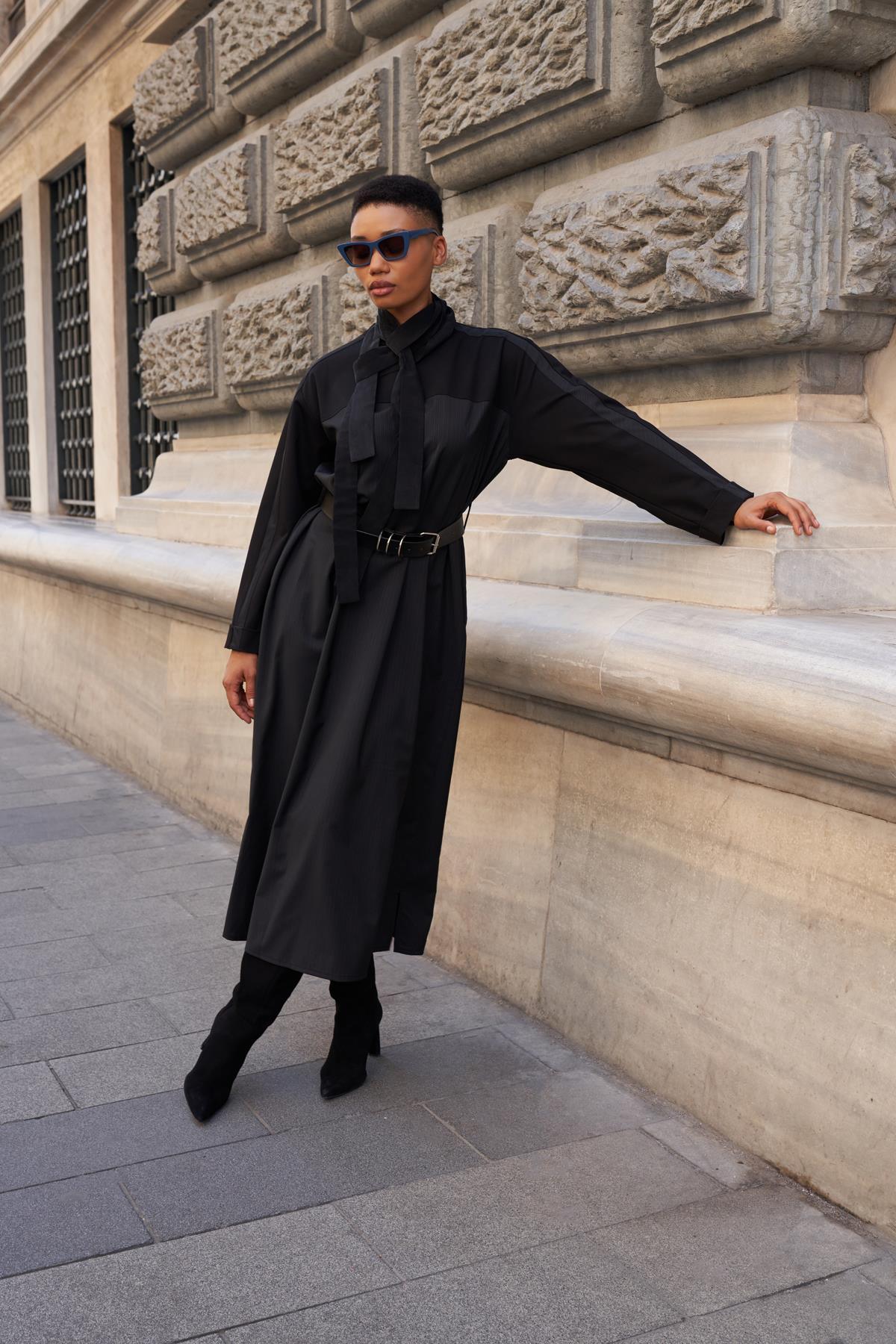 Kemerli Elbise - Eser Giyim