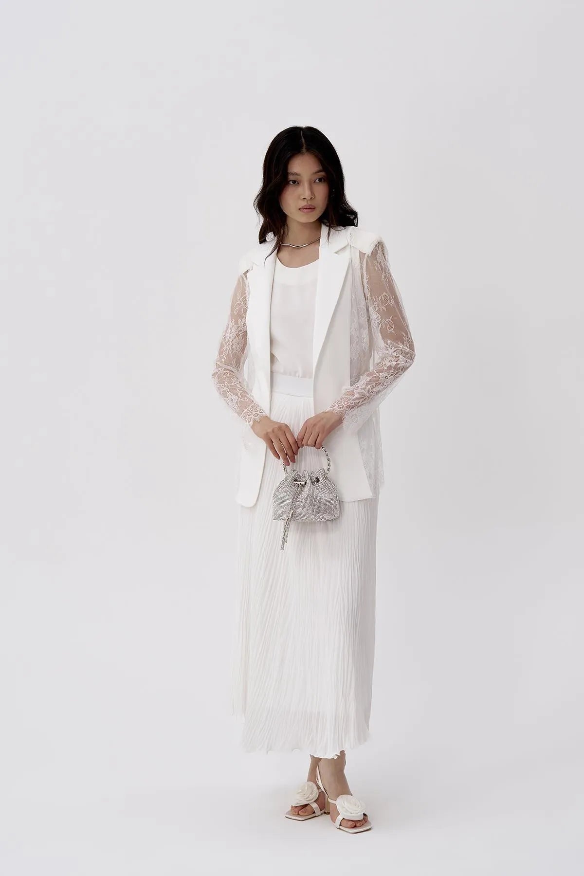 Kolları Tül Ceket - Eser Giyim