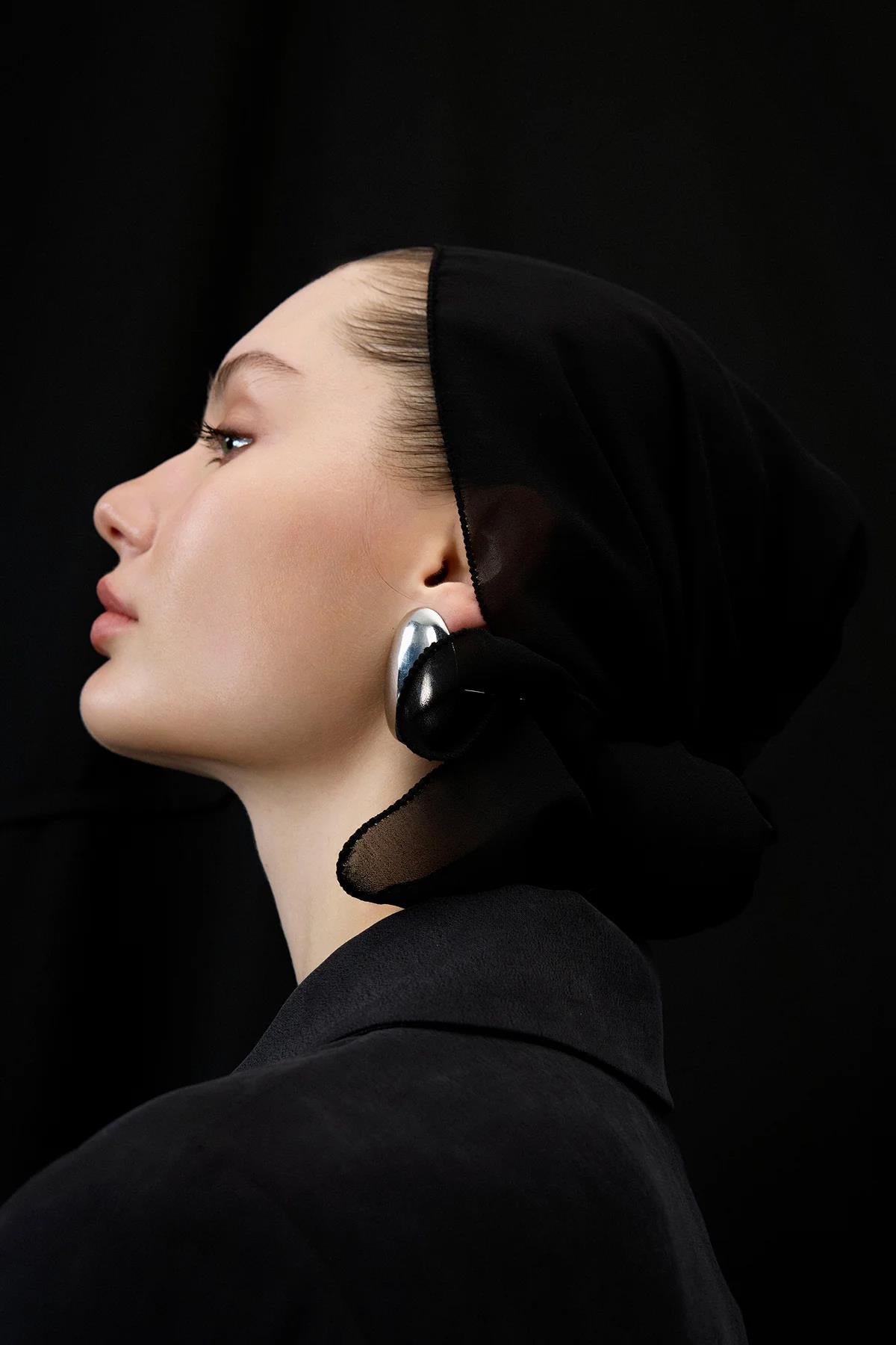 Shirt Collar Zippered Long Abaya