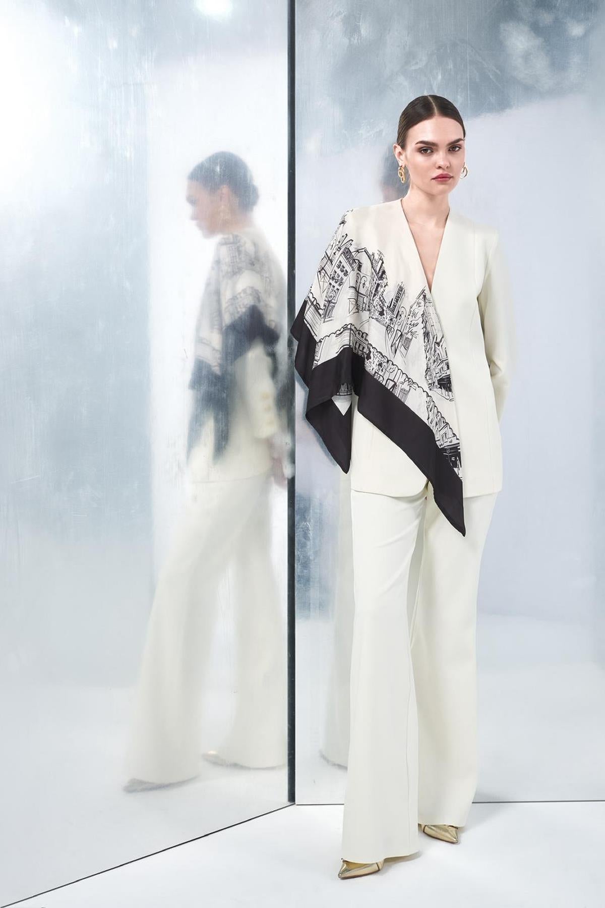 Yüksek Bel Boru Paça Pantolon