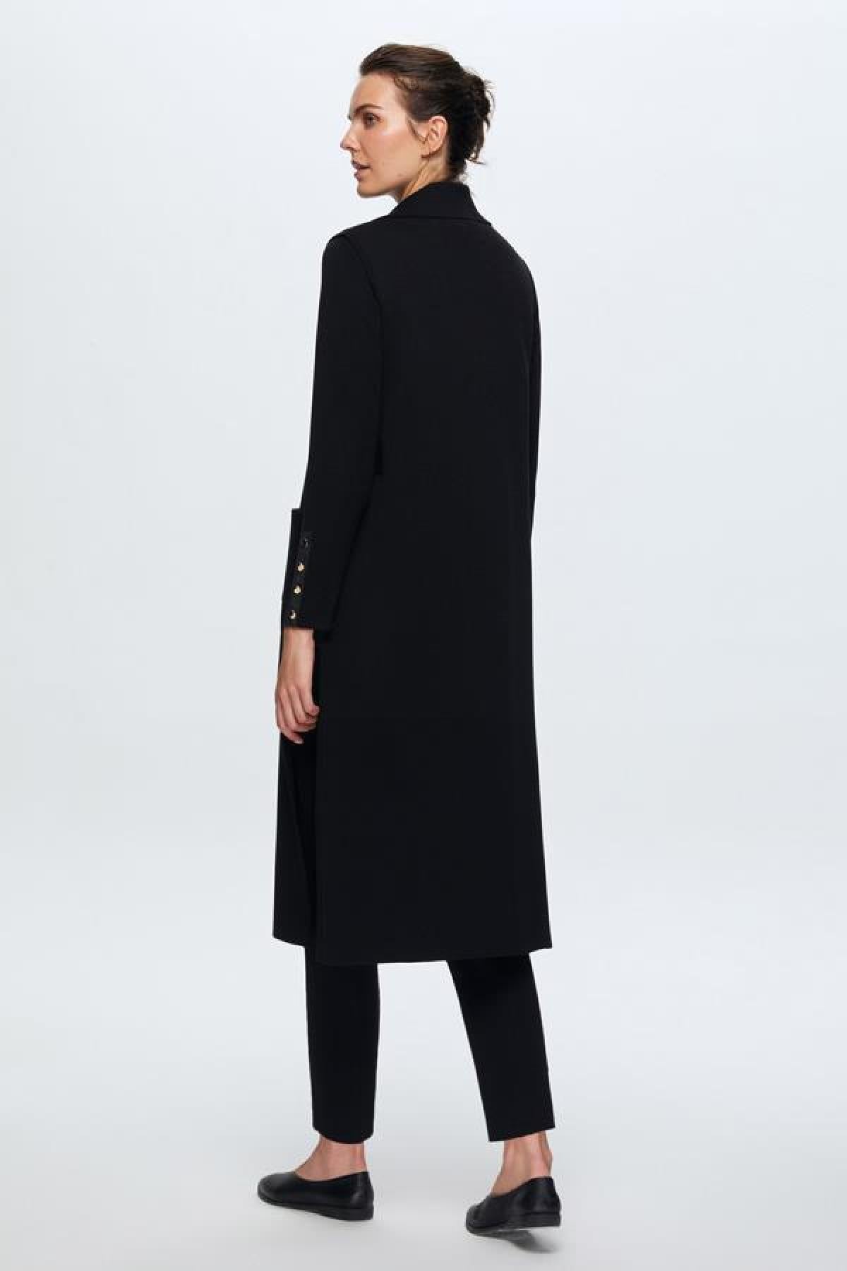 Kruvaze Uzun Triko Kadın Yelek