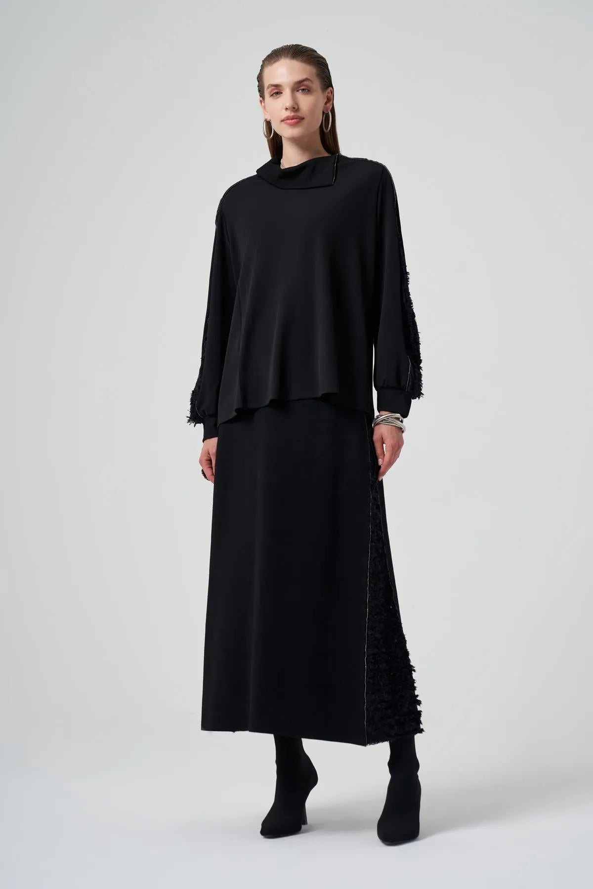 الأكمام تنورة شرابة البدلة