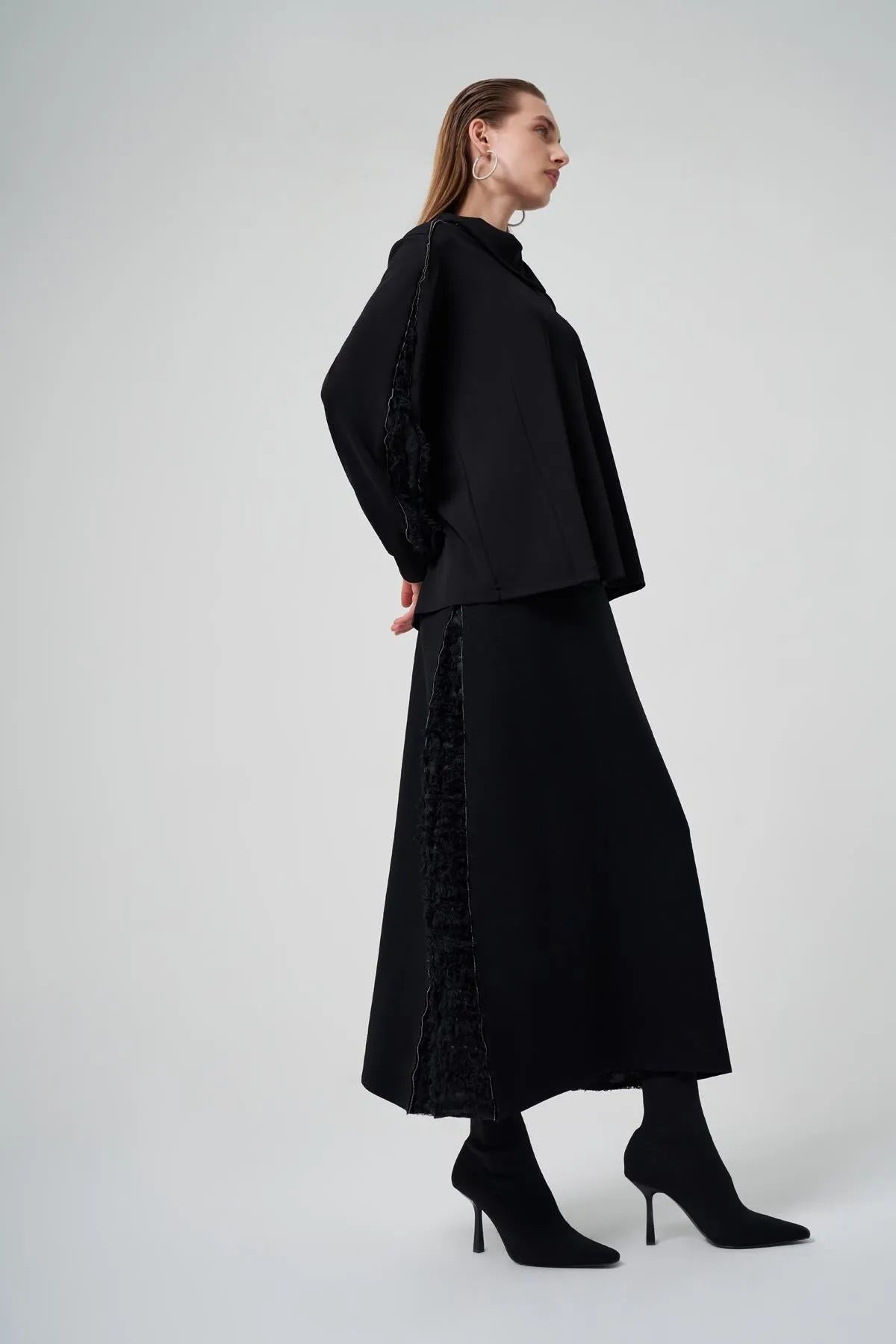 الأكمام تنورة شرابة البدلة