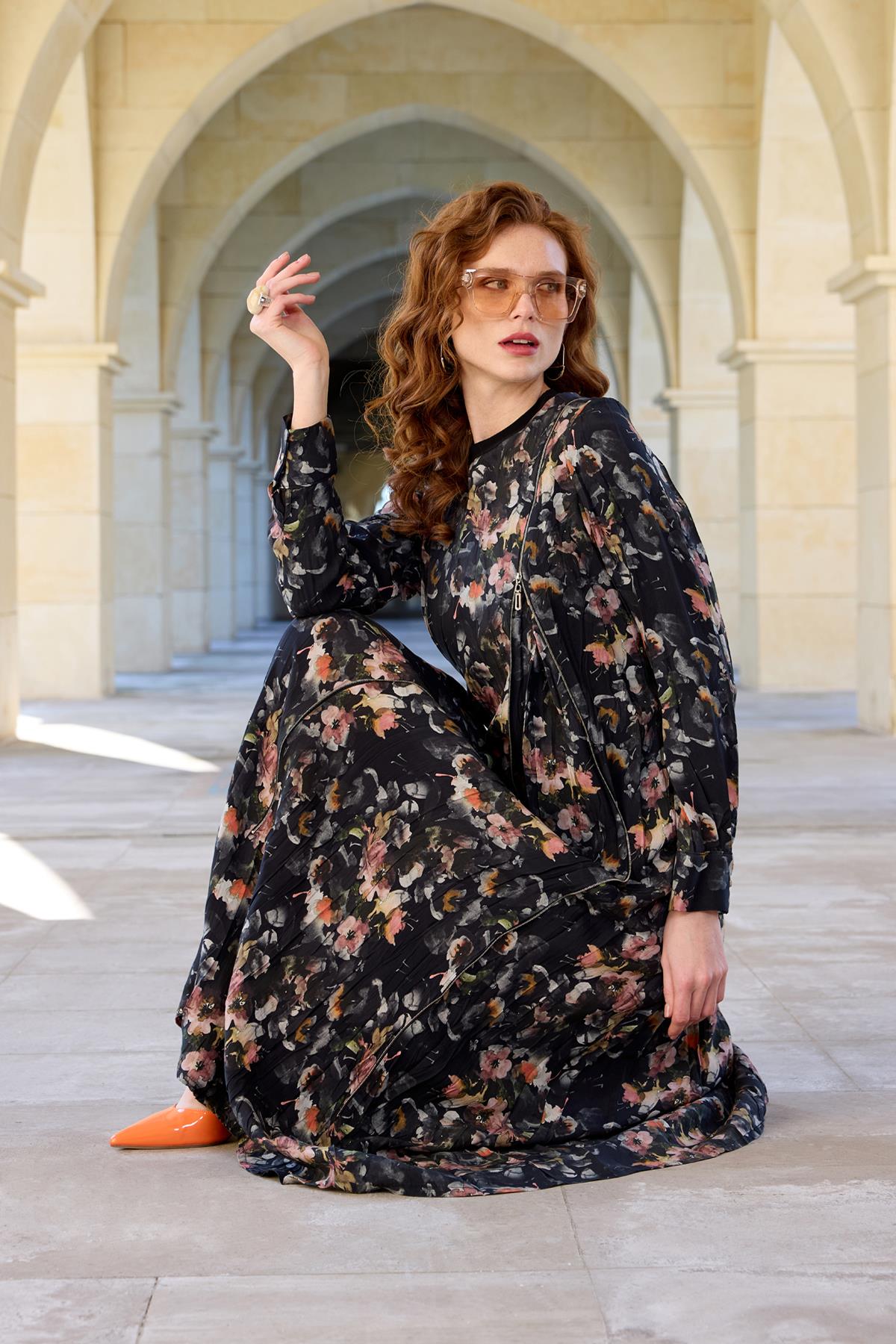 Fermuar Detaylı Elbise