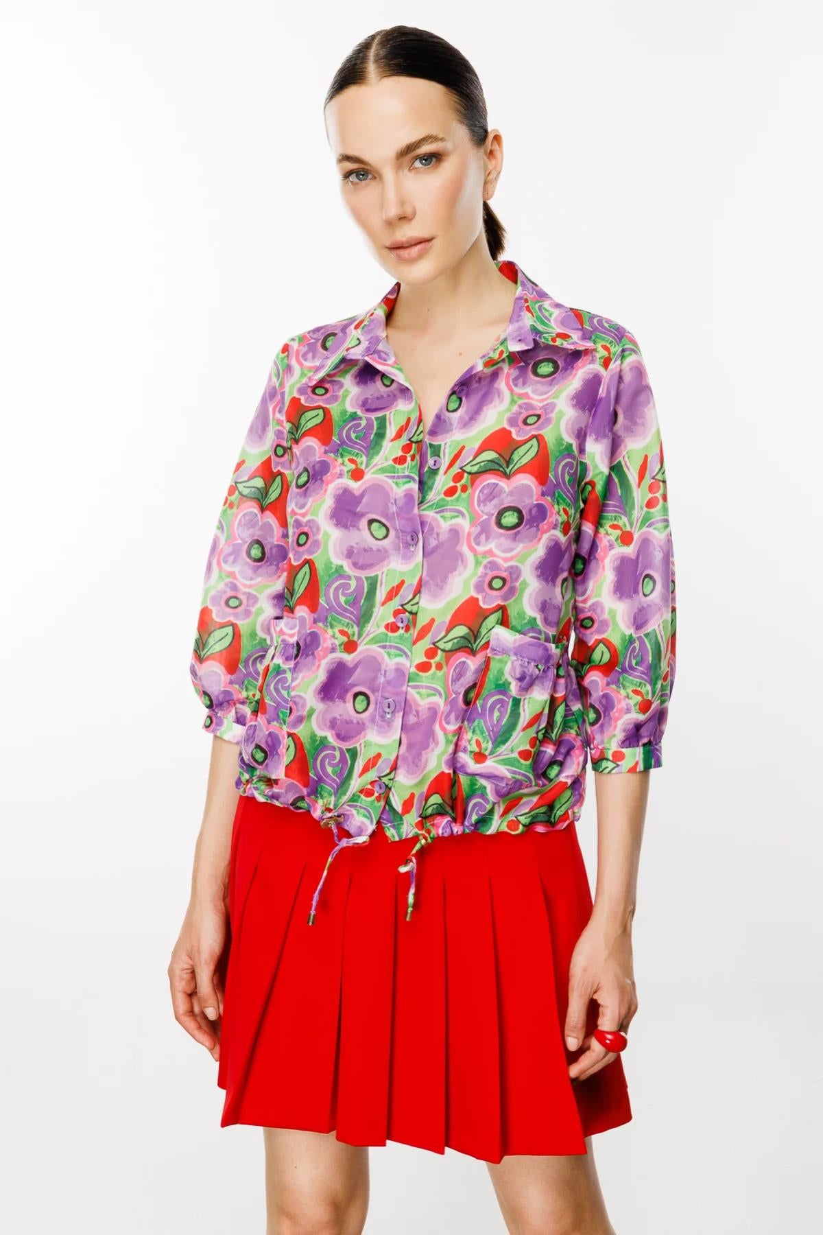 Desenli Truvakar Kol Gömlek