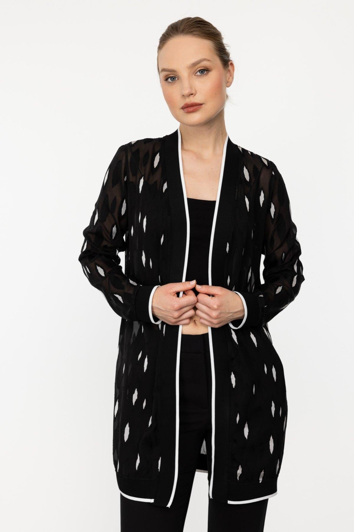 Chiffon Long Women's Cardigan