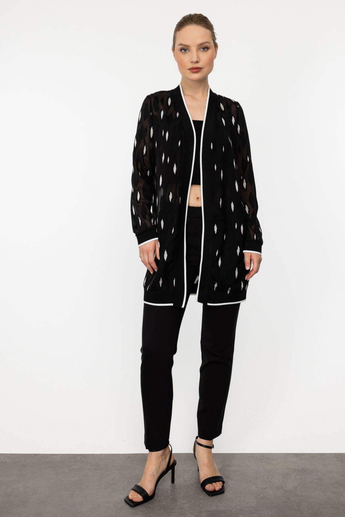 Chiffon Long Women's Cardigan