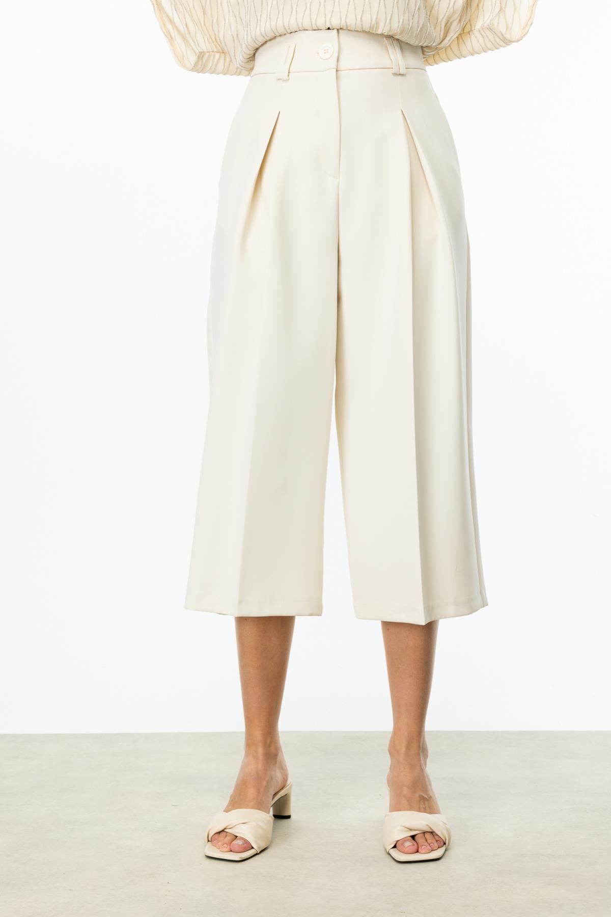 Tek Pile Bol Paça Pantolon