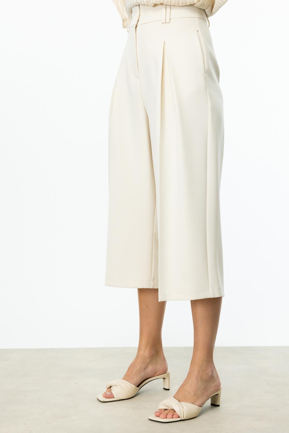 Tek Pile Bol Paça Pantolon