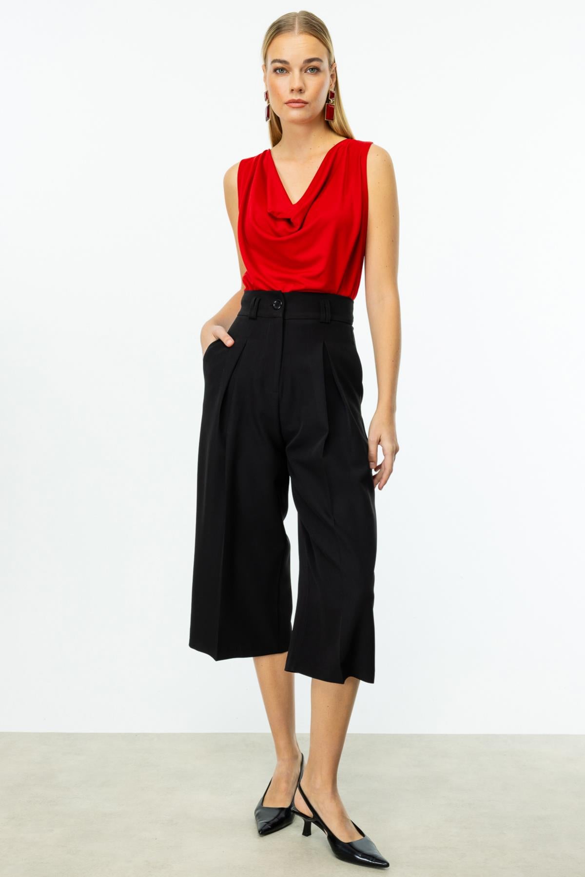 Tek Pile Bol Paça Pantolon