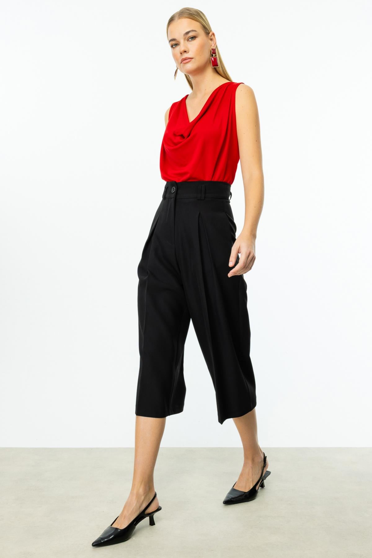 Tek Pile Bol Paça Pantolon