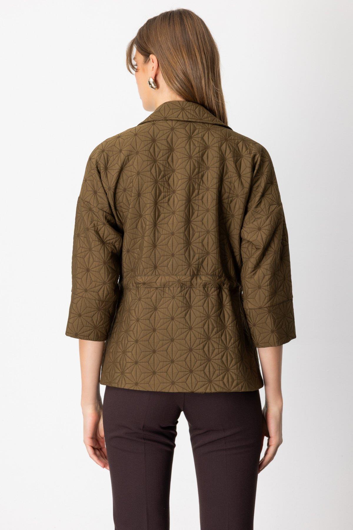 Quilted Jacket with Drawstring Waist
