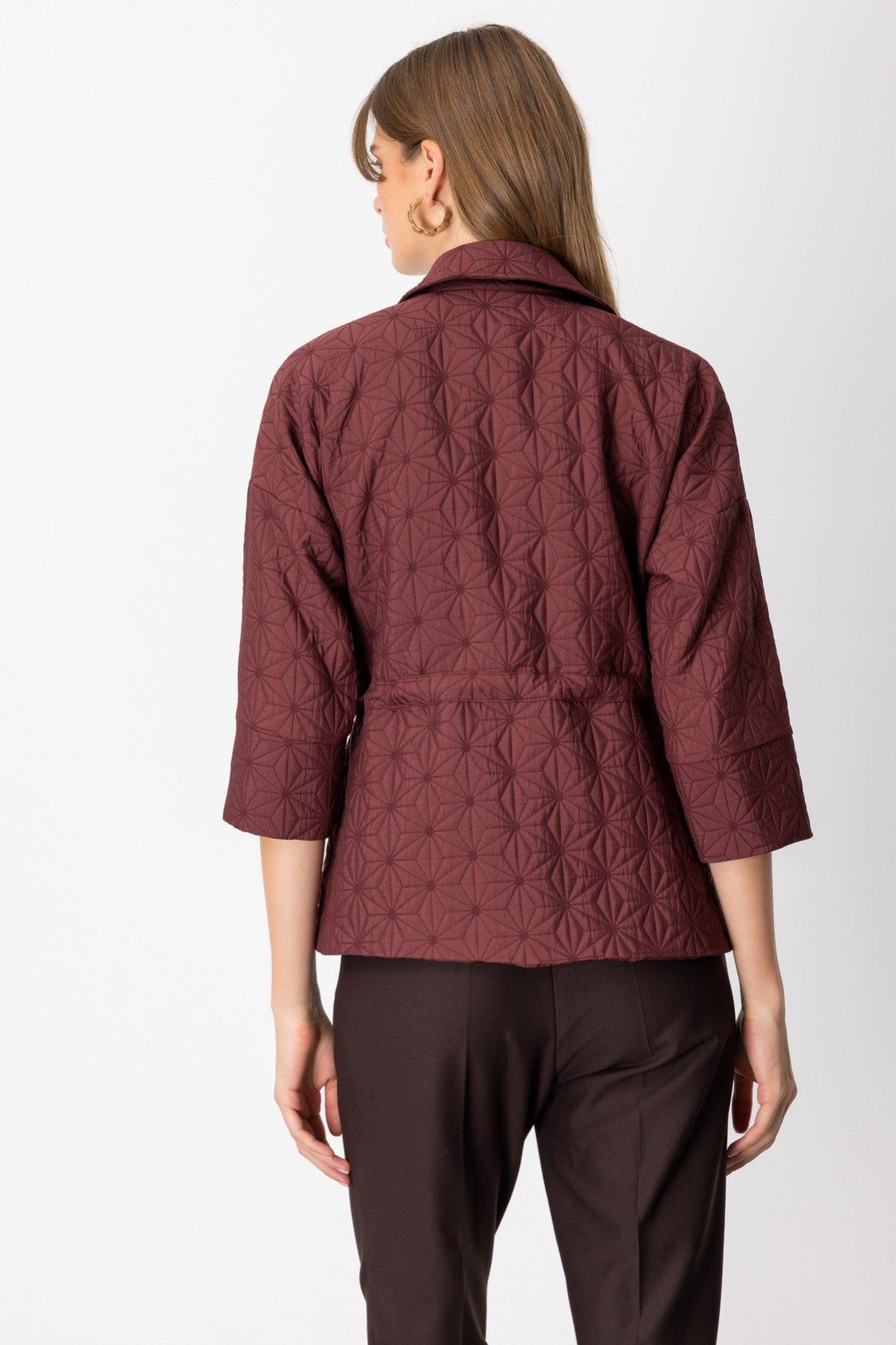 Quilted Jacket with Drawstring Waist