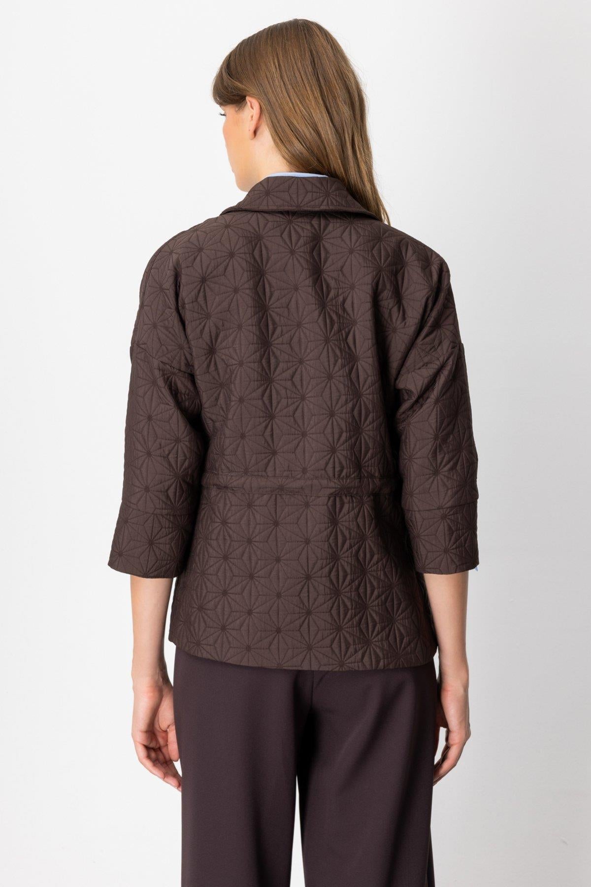Quilted Jacket with Drawstring Waist
