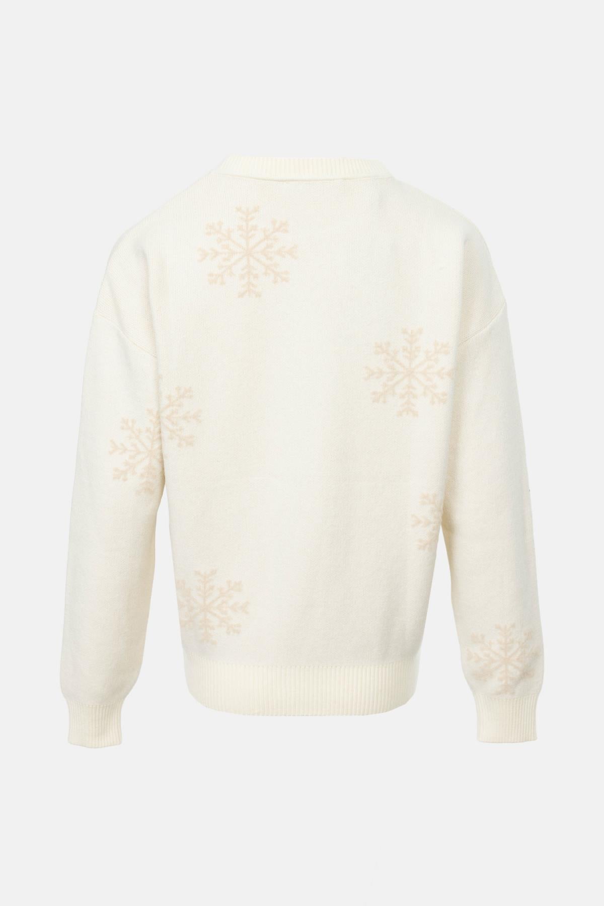 Geyik Desenli Triko Kazak