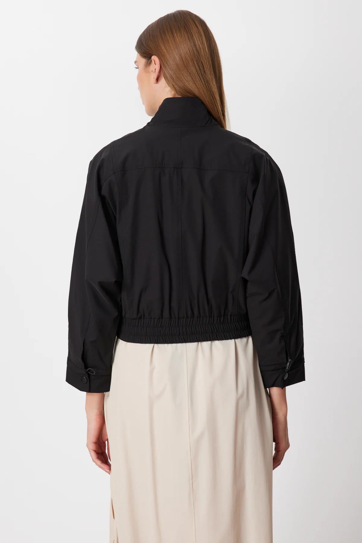 Stand-Up Collar Parachute Fabric Jacket