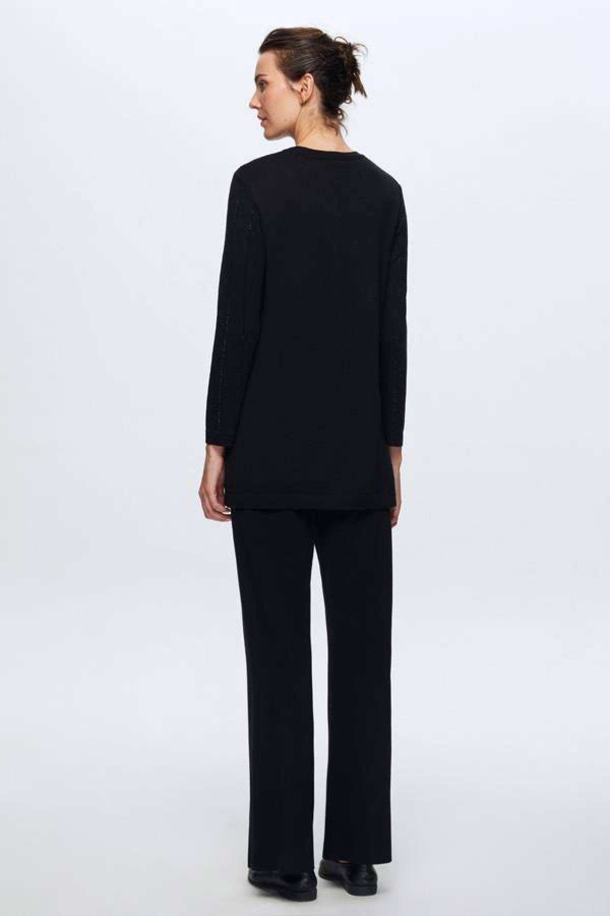 Paçası Taşlı Triko Pantolon - Eser Giyim