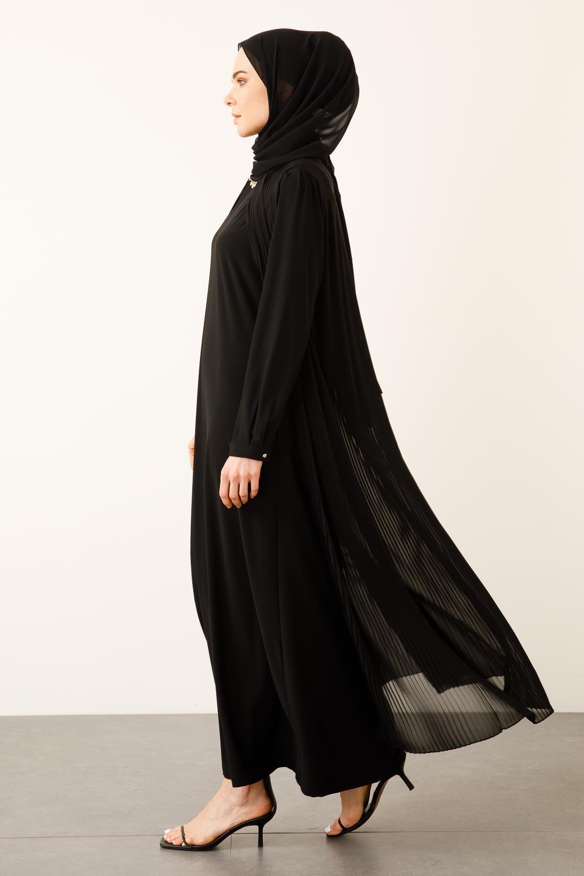 Ahsen Pelerinli Elbise - Eser Giyim