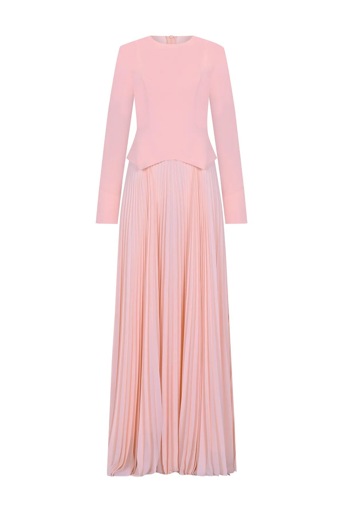 Pleated Evening Dress