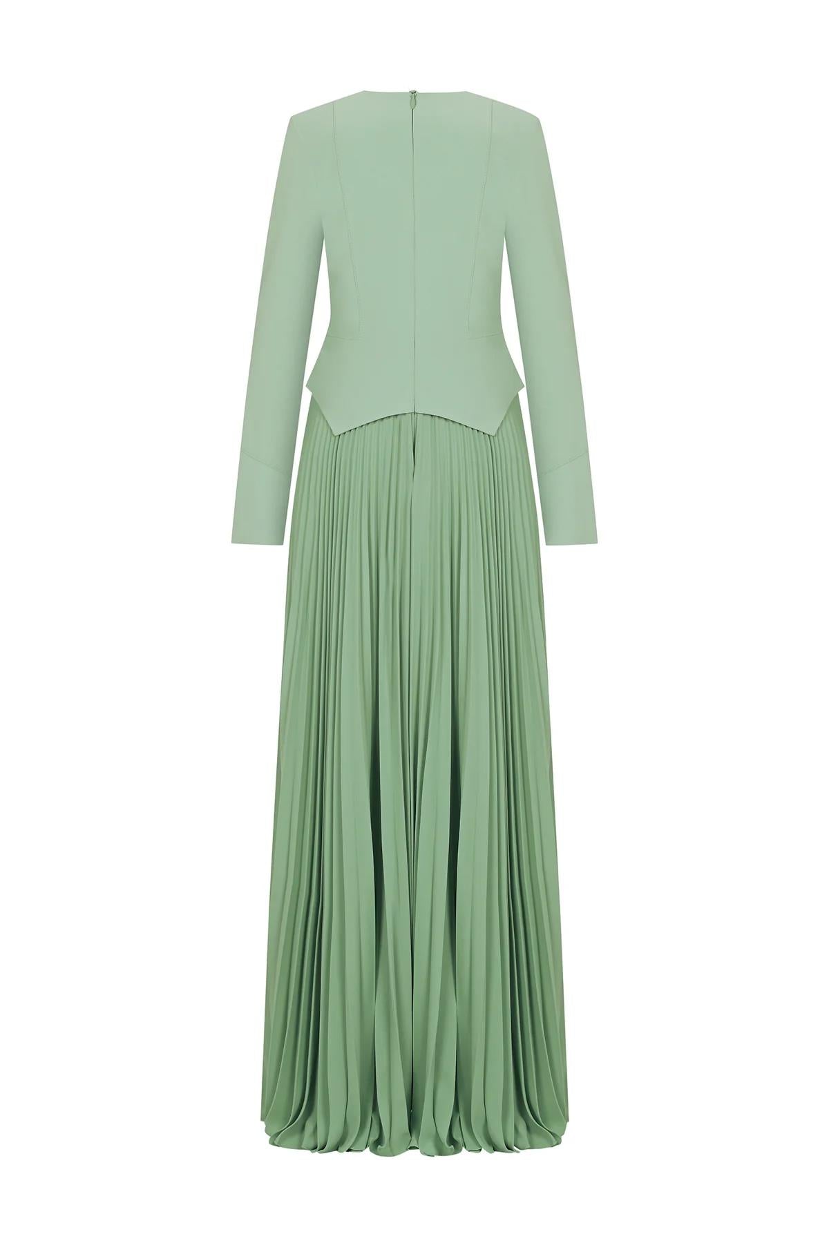 Pleated Evening Dress