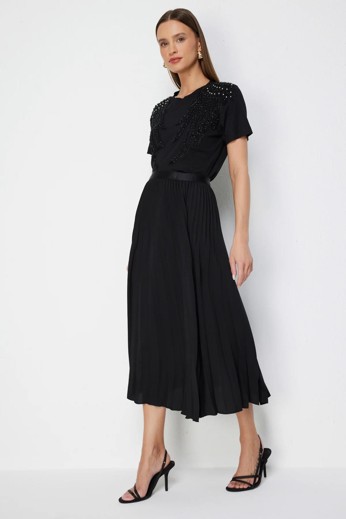 Piliseli Midi Boy Etek