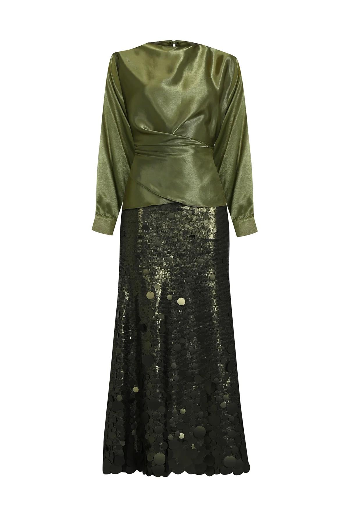 Sequin Embroidered Skirt