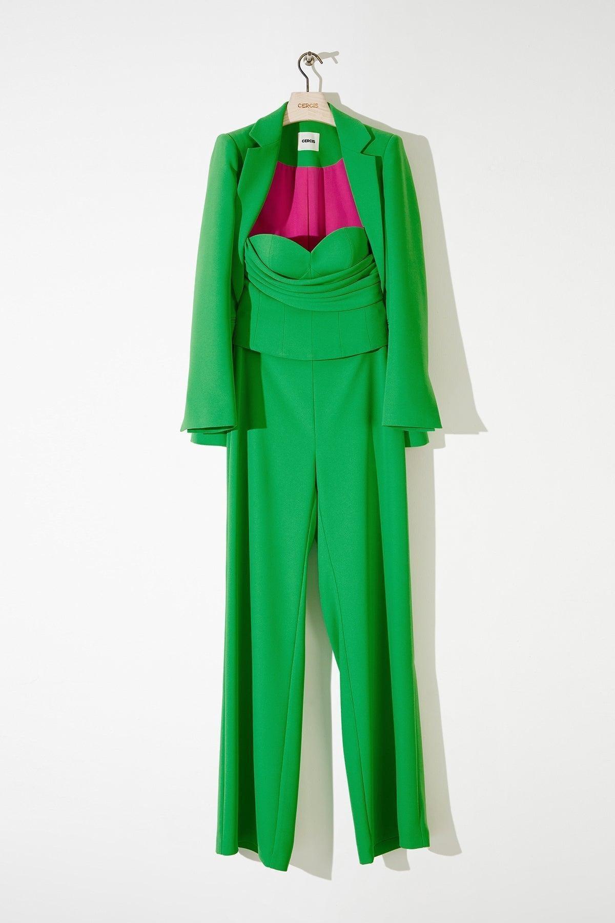 Straplez Drapeli Crop Top - Eser Giyim