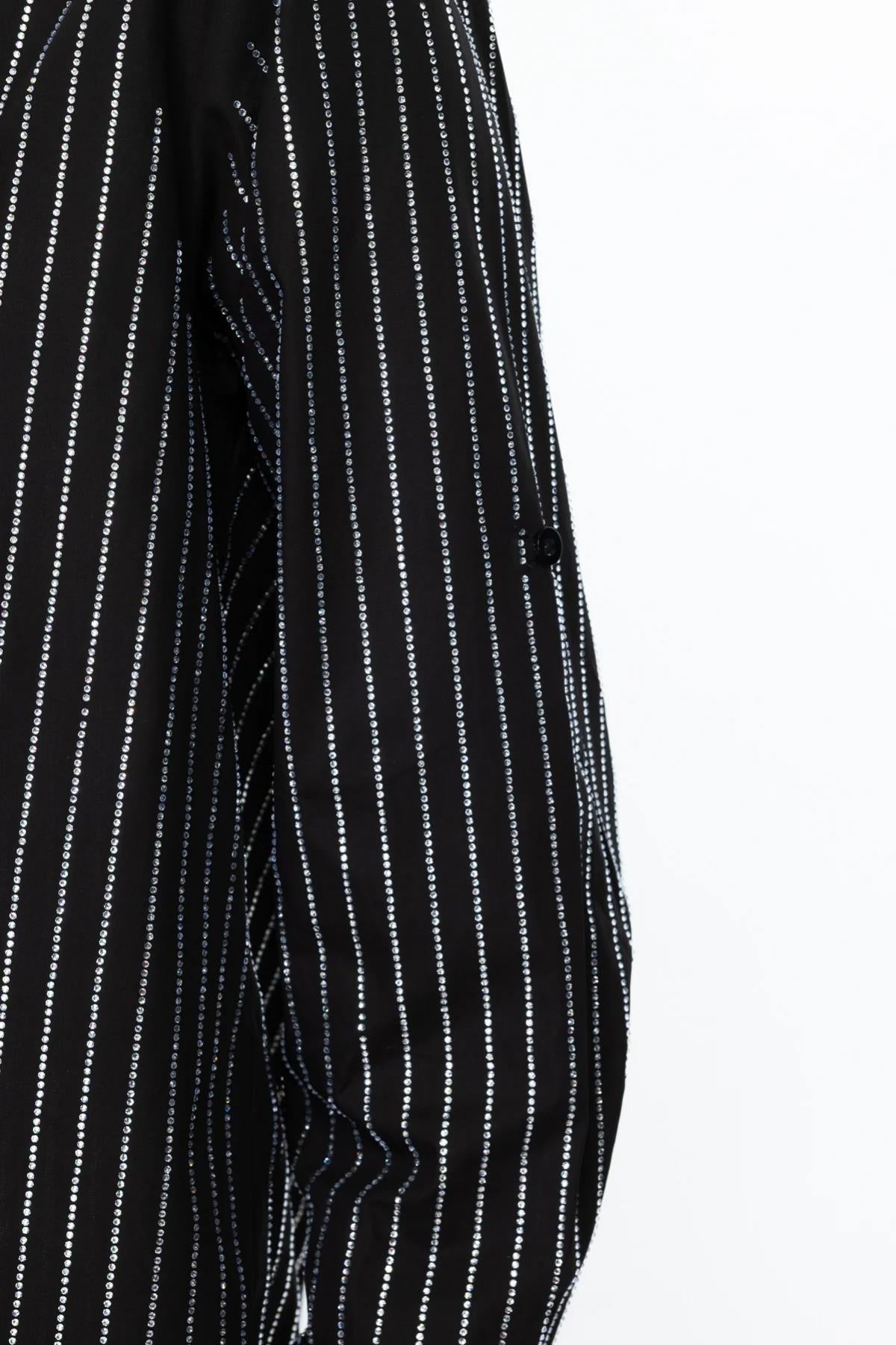 Stoned Vertical Stripe Detailed Button-down Shirt
