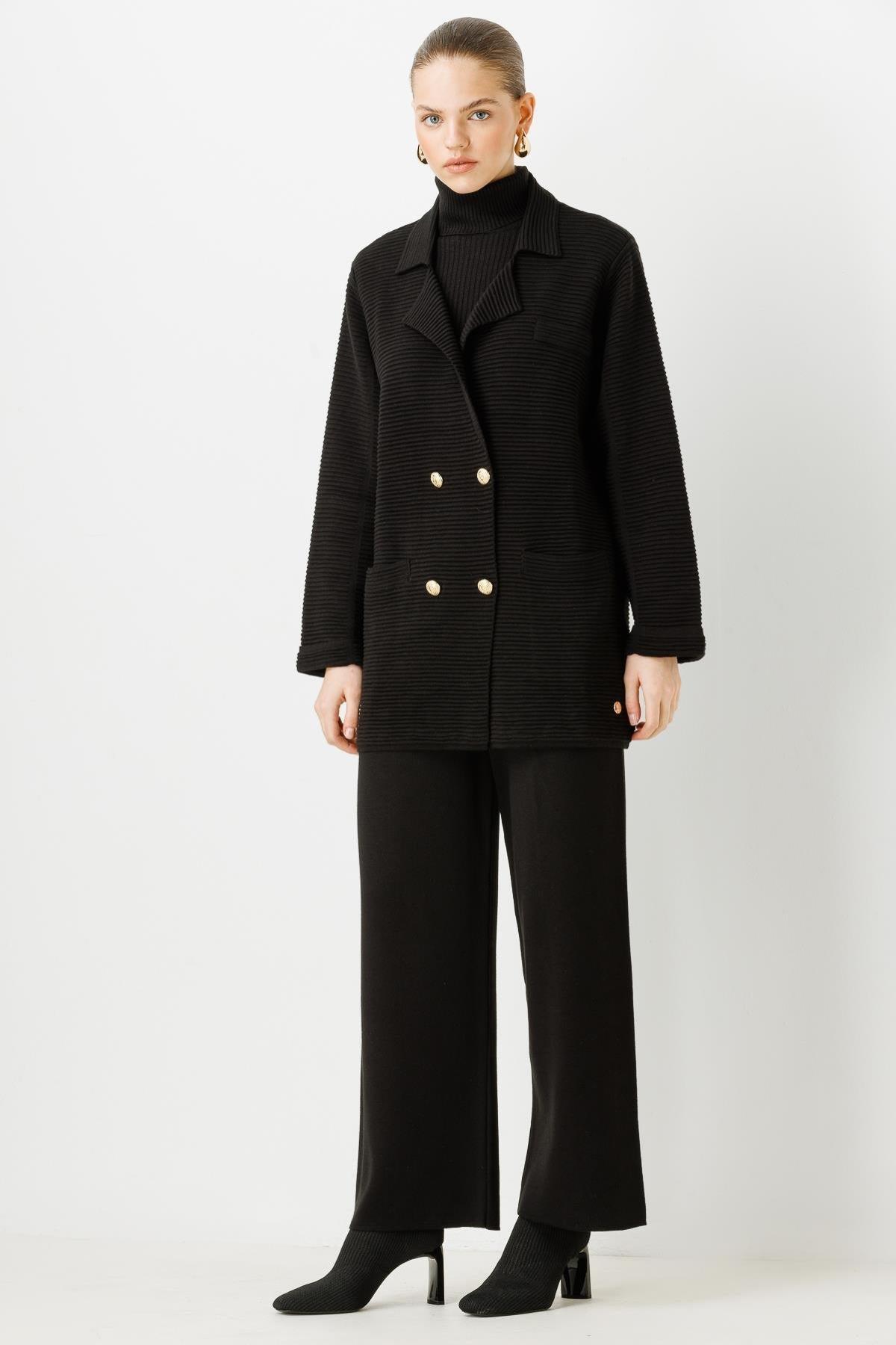 Triko Ceket Pantolon Takımı - Eser Giyim