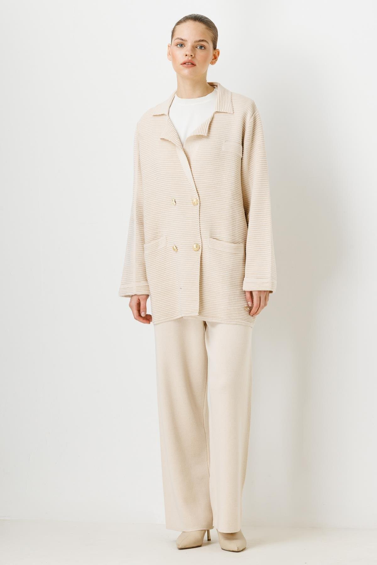 Triko Ceket Pantolon Takımı - Eser Giyim