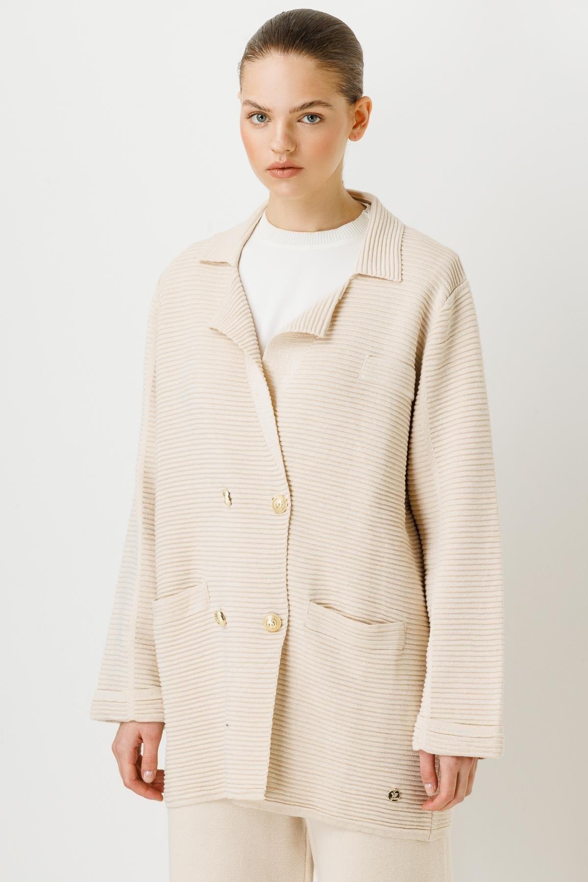 Triko Ceket Pantolon Takımı - Eser Giyim