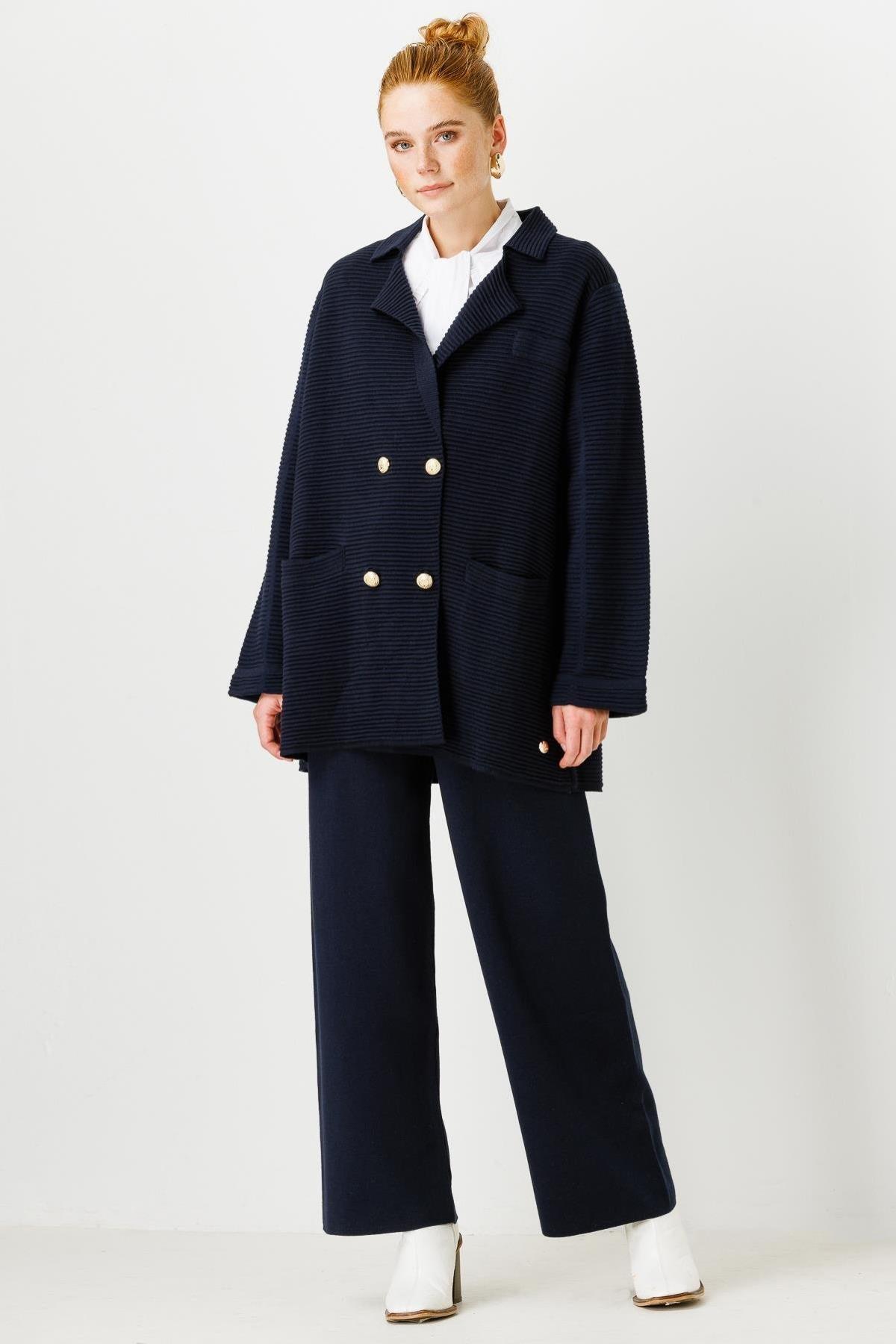 Triko Ceket Pantolon Takımı - Eser Giyim