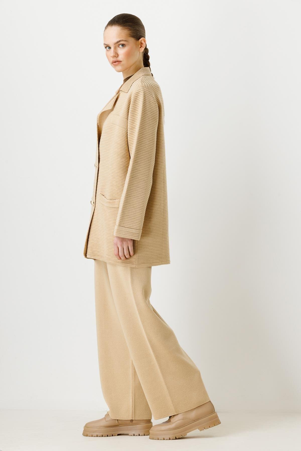 Triko Ceket Pantolon Takımı - Eser Giyim