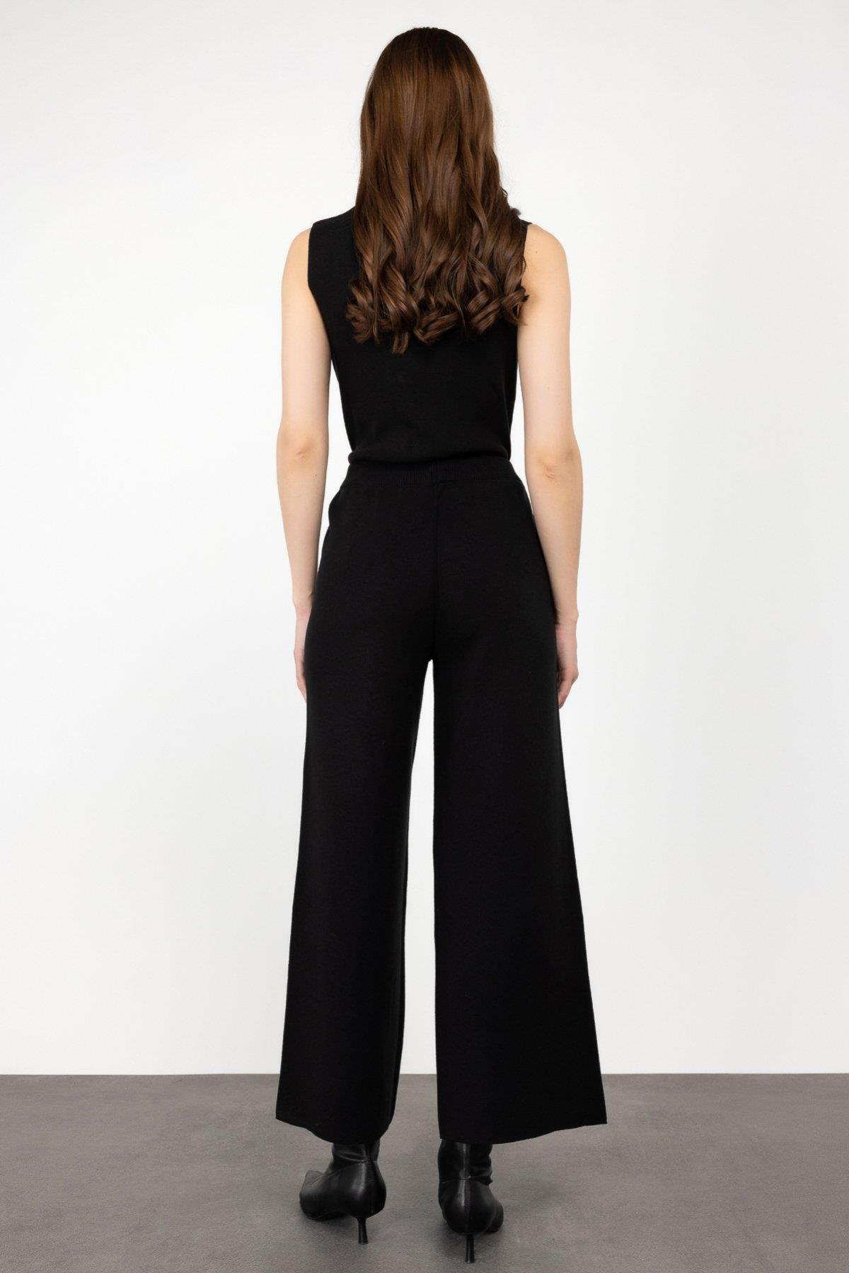 Uzun Bol Paça Ttriko Pantolon - Eser Giyim