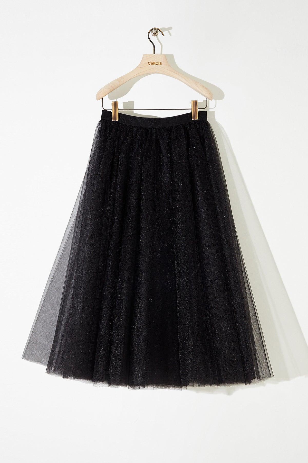 Yüksek Bel Tütü Midi Boy Etek - Eser Giyim