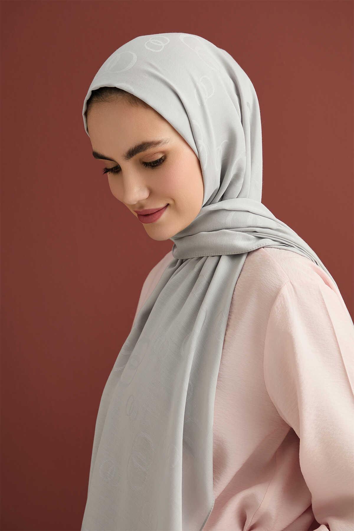 Zincir Kare Pamuk İpek Şal - Eser Giyim